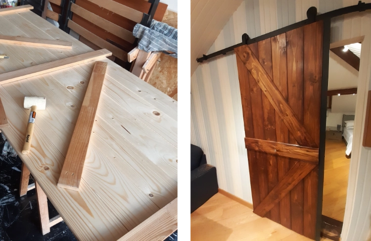 Restyling porta scorrevole in legno