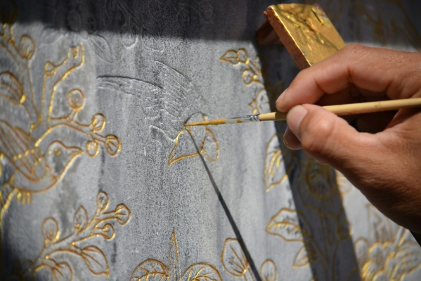 decorazioni murali artistiche particolare lavorazione
