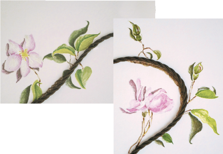 Decoro per pareti fiori